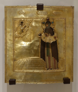 Saint Theodosia in prayer.