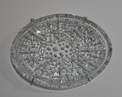The dish is flat.