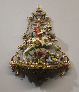 Pendant with Saint George.
