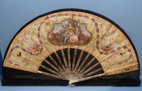 Fan with a gallant scene from the Vyazemsky family.