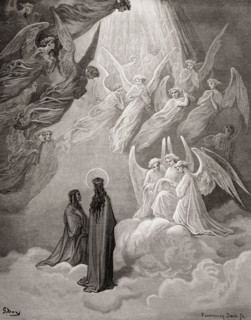 Illustration for Paradiso by Dante Alighieri.  Canto XX lines 10 to 12 by Gustave Dore