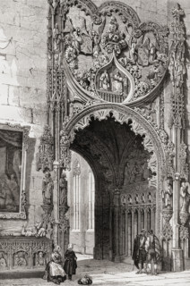 Gateway of the cathedral Segovia