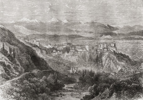 The Alhambra and general view of Granada