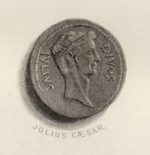 Aureus coin from the era of Gaius Julius Caesar