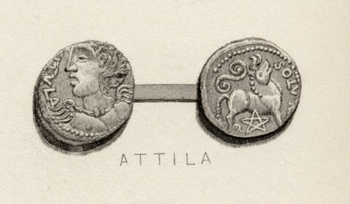 Coin from the era of Attila