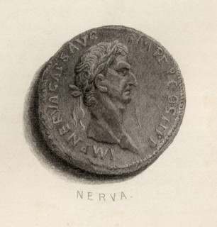 Coin from the time of Nerva Caesar Augustus