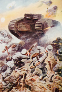 Tanks in action. By Stanley Wood