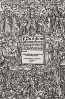 Title page of the first edition of the Great Bible