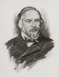 Mikhail Glinka,1804-1857.  Russian composer. Portrait by Chase Emerson. American artist