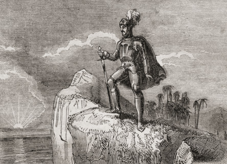 Balboa's first sight of the pacific