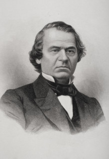 Andrew Johnson 1808 to 1875. Seventeenth President of the United States 1865 to 1869.  First President to be impeached.