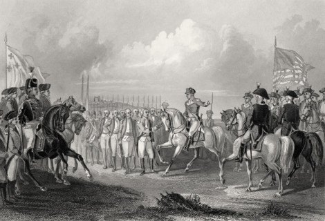 Surrender of Lord Cornwallis at York Town Virginia USA October 19th