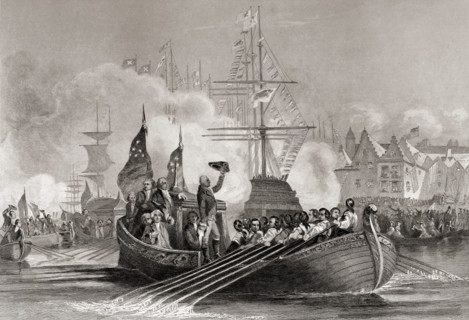 Reception of President Washington at New York USA April 23rd