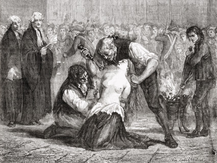 The Torture of Madame de la Motte. Jeanne de Saint-Remy de Valois