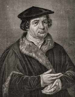 Martin Luther,1483-1546. German theologian and religious reformer.  Engraved by Pannemaker-Ligny after H Catenaggi. From 'Histoire de la Revolution Francaise' by Louis Blanc.