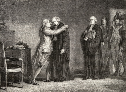 The king meets with De Malesherbes. Chrétien-Guillaume De Lamoignon De Malesherbes