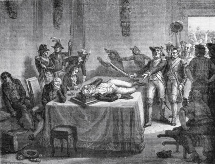 Robespierre wounded