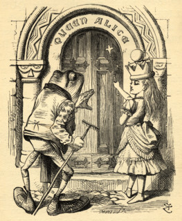Alice and the Frog. Illustration by Sir John Tenniel