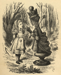 Alice and the Red Queen.  Illustration by Sir John Tenniel