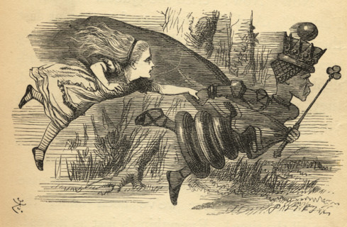 Alice and the Red Queen. Illustration by Sir John Tenniel