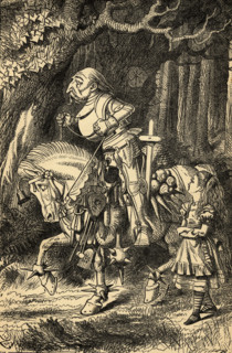 Alice and the White Knight. Illustration by Sir John Tenniel