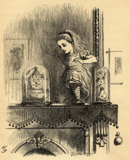 Alice in the Looking-Glass House. Illustration by Sir John Tenniel