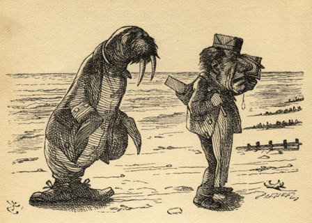 The Walrus and the Carpenter. Illustration by Sir John Tenniel