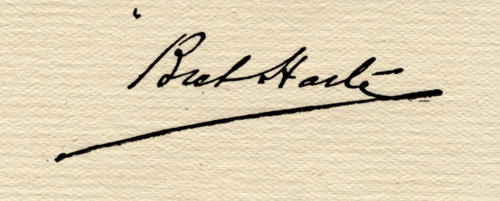 Signature of Francis Bret Harte
