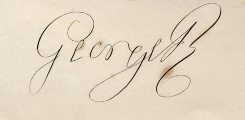 Signature of George III