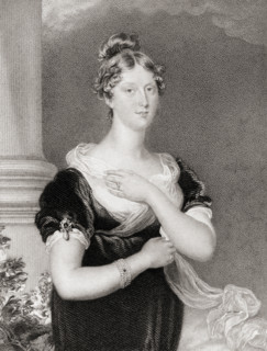 Princess Charlotte Caroline Augusta,1796-1817. Daughter of George IV. Engraved by W.Fry after Sir T. Laurence. From the book “National Portrait Gallery Volume I” published 1830.