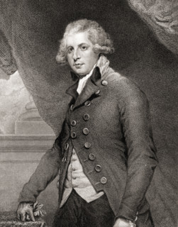Richard Brinsley Sheridan,1751-1816.  British dramatist and politician. Engraved by R.Hicks after Sir Joshua Reynolds. From the book “National Portrait Gallery Volume I” published 1830.