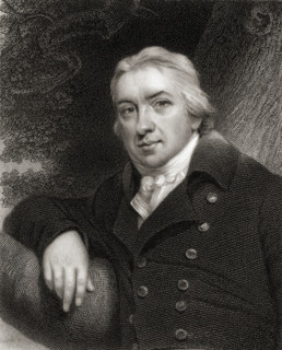 Edward Jenner,1749-1823.  English surgeon discoverer of Smallpox vaccination.  From the book “Gallery of Portraits” published London 1833.