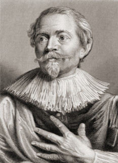 Jacob Jordaens,1593-1678. Flemish painter.19th century print engraved by Edward F. Finden(1791-1857) after Van Dyke.