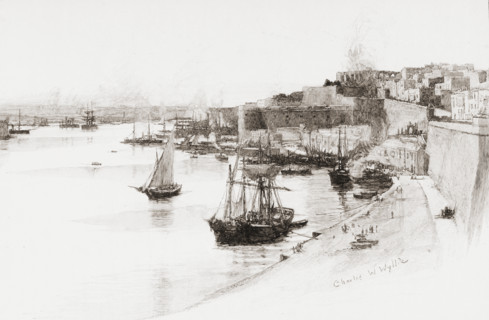 The Quays of the Grand Harbour at Valletta