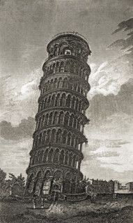 The Hanging Tower of Pisa in Tuscany