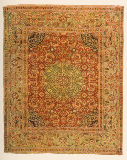 Medallion rug of Damascus from XVI century.