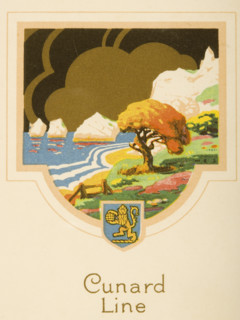 Diner D'Adieu Menu. Cunard Line. R.M.S. Caronia