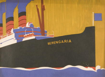 Cunard Line promotional brochure for 'Berengaria' circa 1930.