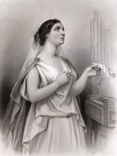 Saint Cecilia.  Christian martyr