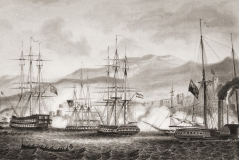 Attack on Sidon by Commodore Charles Napier