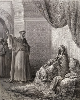 St Francis of Assisi,1181 - 1226. Founder of the Franciscan Order endeavours to convert the sultan Malek Kamel.