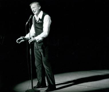 Actor and singer Yves Montand on stage