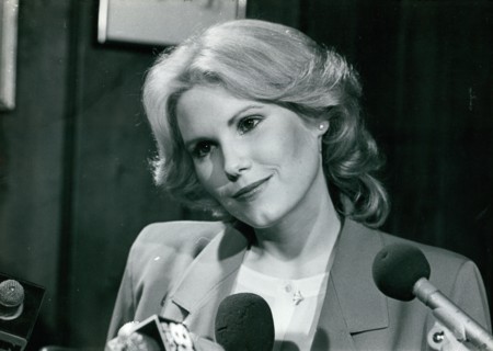 Actress Rita Jenrette at press conference