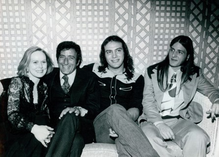 Tony Bennett, wife Sandy and sons