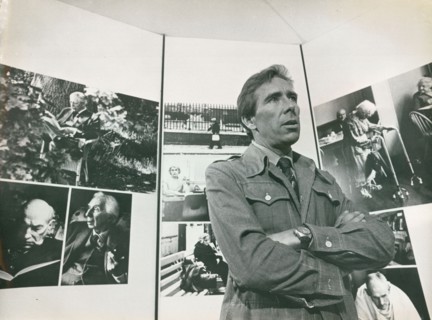 Lord Snowden at his New York City photo exhibition opening,  April 22, 1975