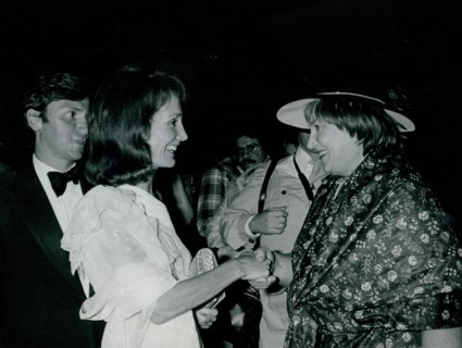 Peter Tufo, Lee Radziwil and Bella Abzug at a party for Tom Hayden