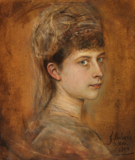 Painting, reproduction of the painting, artwork, historical, Franz Seraph Lenbach, since 1882