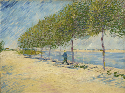Along the Seine, a painting by Vincent Willem van Gogh (born March 30, 1853, in Groot-Zundert; died