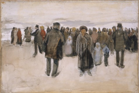 Beach at Scheveningen (1882)