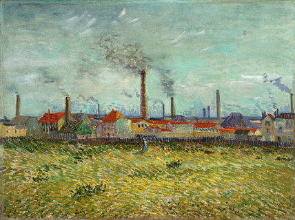 Factories at Clichy (1887), a painting by Vincent Willem van Gogh (born March 30, 1853, in